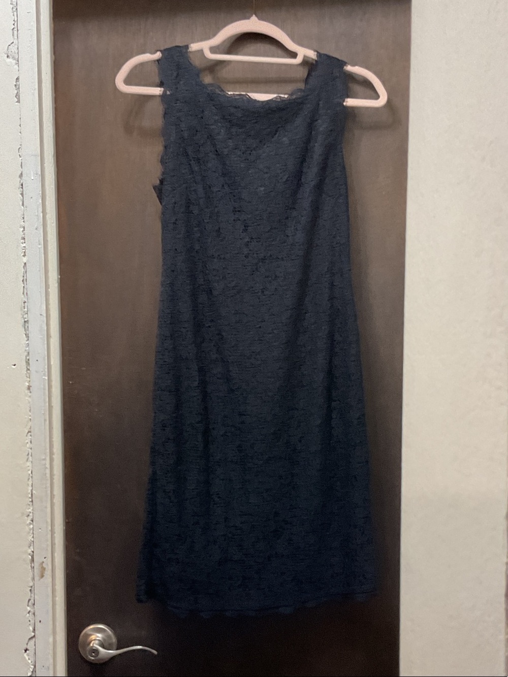 Adrianna Papell Black Lace Sleeveless dress Homecoming or Prom